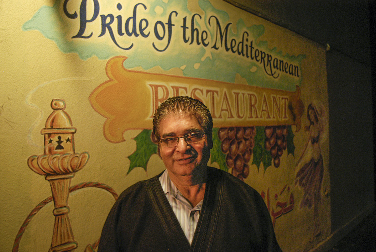 Adnan Abu Sharkh, more commonly known simply as Sharkhy, has run his authentic Middle Eastern restaurant, Pride of the Mediterranean, in the famed Fillmore district of San Francisco, California, for more than 20 years—since the early ‘90s.